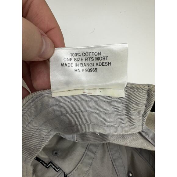 Chase Authentics Baseball Hat Nascar Dale Earnhardt #3 Gray Adjustable Cap - Picture 6 of 15